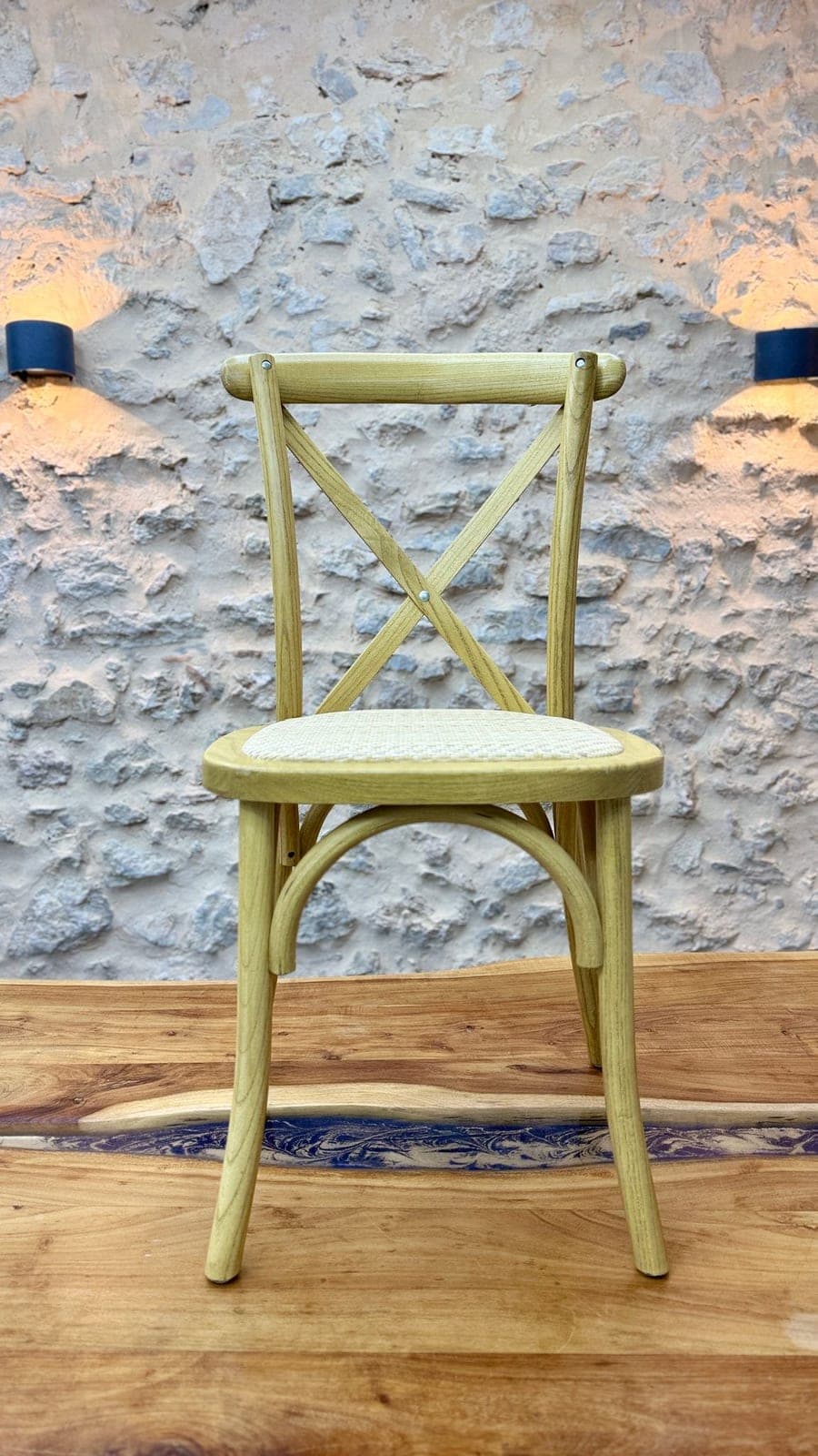 Chaise Saint Remy en Bois Brut (vue 6)